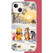 Aksesuarist iPhone 13-14 Uyumlu Winnie The Pooh2 Baskılı Silikon Kılıf