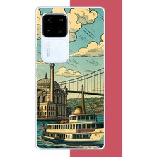 Aksesuarist Vivo V30 Uyumlu Istanbul Baskılı Silikon Kılıf