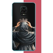 Aksesuarist Redmi Note 9 Pro-9s Uyumlu Taç Baskılı Silikon Kılıf