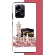 Aksesuarist Redmi Note 12 Pro Plus Uyumlu Çiçekli Kabe.jpeg Baskılı Silikon Kılıf
