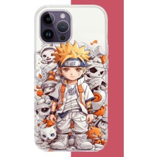 Aksesuarist iPhone 14 Pro Uyumlu Naruto Baskılı Silikon Kılıf