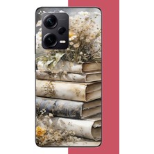 Aksesuarist Redmi Note 12 Pro Plus Uyumlu Papatyalı Kitap Baskılı Silikon Kılıf