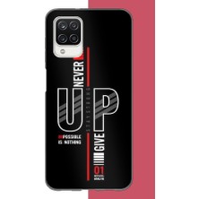 Aksesuarist Samsung Galaxy A12-M12 Uyumlu Asla Pes Etme Baskılı Silikon Kılıf