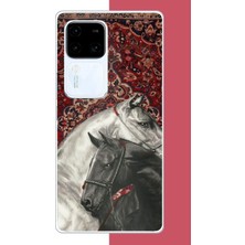 Aksesuarist Vivo V30 Uyumlu Türk Halı Baskılı Silikon Kılıf