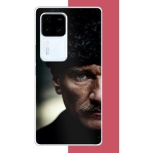 Aksesuarist Vivo V30 Uyumlu Atatürk4 Baskılı Silikon Kılıf
