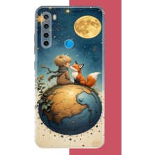 Aksesuarist Redmi Note 8 Uyumlu Küçük Prens4 Baskılı Silikon Kılıf