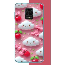 Aksesuarist Redmi Note 9 Pro-9s Uyumlu Mutlu Bulutlar Baskılı Silikon Kılıf