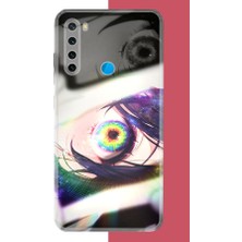 Aksesuarist Redmi Note 8 Uyumlu Anime Göz Baskılı Silikon Kılıf