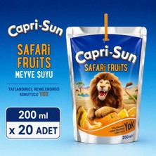 Capri - Sun Safari Fruits Meyve Içeceği (200 Ml) X20 Adet