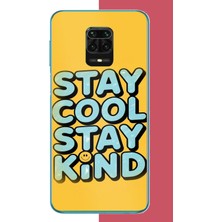 Aksesuarist Redmi Note 9 Pro-9s Uyumlu Sakin Ol Nazik Ol Baskılı Silikon Kılıf