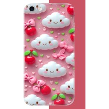 Aksesuarist iPhone 6 - 6s Uyumlu Mutlu Bulutlar Baskılı Silikon Kılıf