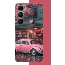 Aksesuarist Infinix Hot 60 Pro Uyumlu Pembe Vos Vos Baskılı Silikon Kılıf