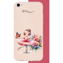 Aksesuarist iPhone 6 - 6s Uyumlu Minik Balerin2 Baskılı Silikon Kılıf