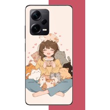 Aksesuarist Redmi Note 12 Pro Plus Uyumlu Kawaii Yavru Kediler Baskılı Silikon Kılıf