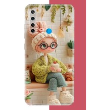 Aksesuarist Redmi Note 8 Uyumlu Cafede Oturan Kız Baskılı Silikon Kılıf