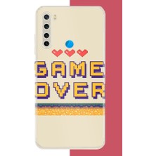 Aksesuarist Redmi Note 8 Uyumlu Game Over Baskılı Silikon Kılıf