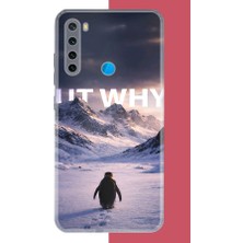 Aksesuarist Redmi Note 8 Uyumlu Nihilist Penguen Baskılı Silikon Kılıf