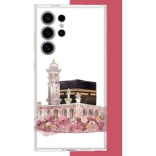 Aksesuarist Samsung Galaxy S24 Ultra Uyumlu Çiçekli Kabe.jpeg Baskılı Silikon Kılıf