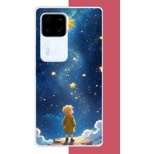 Aksesuarist Vivo V30 Uyumlu Küçük Prens2 Baskılı Silikon Kılıf