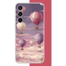 Aksesuarist Samsung Galaxy S23 Fe Uyumlu Uçan Balon Baskılı Silikon Kılıf