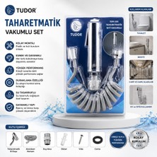 Efnaz Style Krom Taharatmatik Seti Taharatmetik El Duşu- Hortum - Mafsal Vakumlu Set