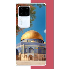 Aksesuarist Vivo V30 Uyumlu Kudüs3 Baskılı Silikon Kılıf