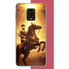 Aksesuarist Redmi Note 9 Pro-9s Uyumlu Atatürk5 Baskılı Silikon Kılıf