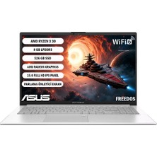 Asus Vivobook Go 15 E1504FA-BQ5647 Ryzen3 30 8gb 256SSD 15.6" Fhd Freedos Taşınabilir Bilgisayar