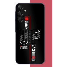 Aksesuarist Samsung Galaxy A25 Uyumlu Asla Pes Etme Baskılı Silikon Kılıf