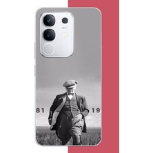 Aksesuarist Vivo Y29 Uyumlu Atatürk 1881 1938 Baskılı Silikon Kılıf