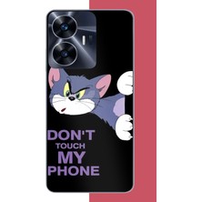 Aksesuarist Realme C55 Uyumlu Telefonuma Dokunma2 Baskılı Silikon Kılıf
