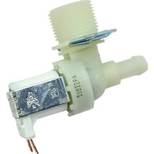 YFS Universal Ile Uyumlu Çamaşır Makinesi Tekli Su Giriş Ventili - Dik Çıkışlı Ince 90° - 12 mm Metal Braketli - Italyan Tip