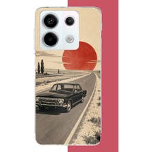 Aksesuarist Redmi Note 13 Pro 5g Uyumlu Kızıl Güneşe Doğru Baskılı Silikon Kılıf