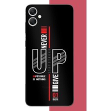 Aksesuarist Samsung Galaxy A05 Uyumlu Asla Pes Etme Baskılı Silikon Kılıf