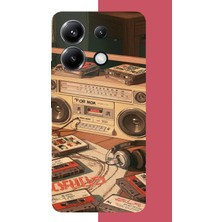 Aksesuarist Poco X6 Pro Uyumlu 90'lar Kaset2 Baskılı Silikon Kılıf