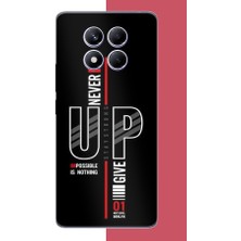 Aksesuarist Redmi Note 14 Pro Plus Uyumlu Asla Pes Etme Baskılı Silikon Kılıf