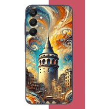 Aksesuarist Samsung Galaxy A25 Uyumlu Galata Baskılı Silikon Kılıf