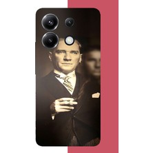 Aksesuarist Poco X6 Pro Uyumlu Atatürk 4 Baskılı Silikon Kılıf