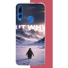 Aksesuarist Honor 9x Uyumlu Nihilist Penguen Baskılı Silikon Kılıf