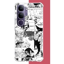 Aksesuarist Vivo V40 Lite Uyumlu Naruto Kolaj Baskılı Silikon Kılıf