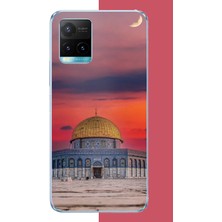 Aksesuarist Vivo Y21S Uyumlu Kudüs4 Baskılı Silikon Kılıf