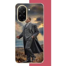 Aksesuarist Redmi A5 Uyumlu Atatürk Gri Takım Elbiseli Baskılı Silikon Kılıf