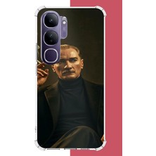Aksesuarist Vivo V40 Lite Uyumlu Atatürk Baskılı Silikon Kılıf
