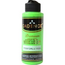 Cadence Premium Akrilik Boya Fosforlu Yeşil 120ml Yüksek Kapatma Gücüne Sahip Non-Toksik
