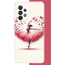 Aksesuarist Samsung Galaxy A23 Uyumlu Kelebekli Balerin Baskılı Silikon Kılıf