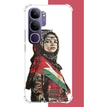 Aksesuarist Vivo V40 Lite Uyumlu Filistin2 Baskılı Silikon Kılıf