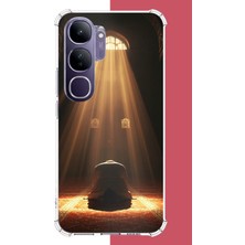 Aksesuarist Vivo V40 Lite Uyumlu Huzur Dua Baskılı Silikon Kılıf