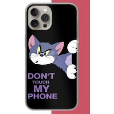 Aksesuarist iPhone 15 Pro Max Uyumlu Telefonuma Dokunma2 Baskılı Silikon Kılıf