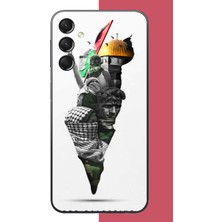 Aksesuarist Samsung Galaxy A24 Uyumlu Filistin Harita Baskılı Silikon Kılıf