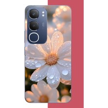 Aksesuarist Vivo Y19S Uyumlu Sabah Çiyi Baskılı Silikon Kılıf